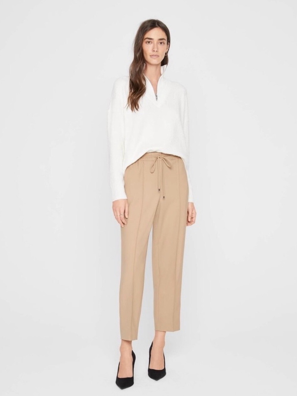 Club Monaco Tailored Joggers- Tan